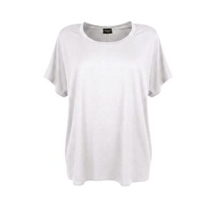 Rosemin Olivia – Hvid bluse med vingeærmer i viskosejersey