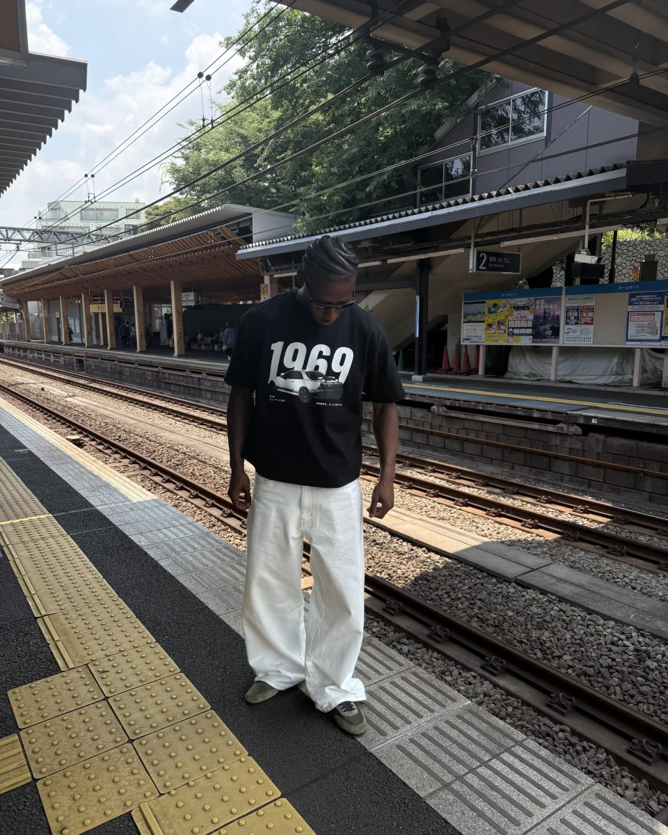 Tokyo Sun T-shirt Black - Billede 4